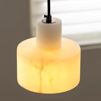 Pendant Light Alabaster Cylinder Nordic Style | Celestia