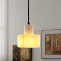 Pendant Light Alabaster Cylinder Nordic Style | Celestia