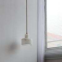 Pendant Light Alabaster Cylinder Nordic Style | Celestia