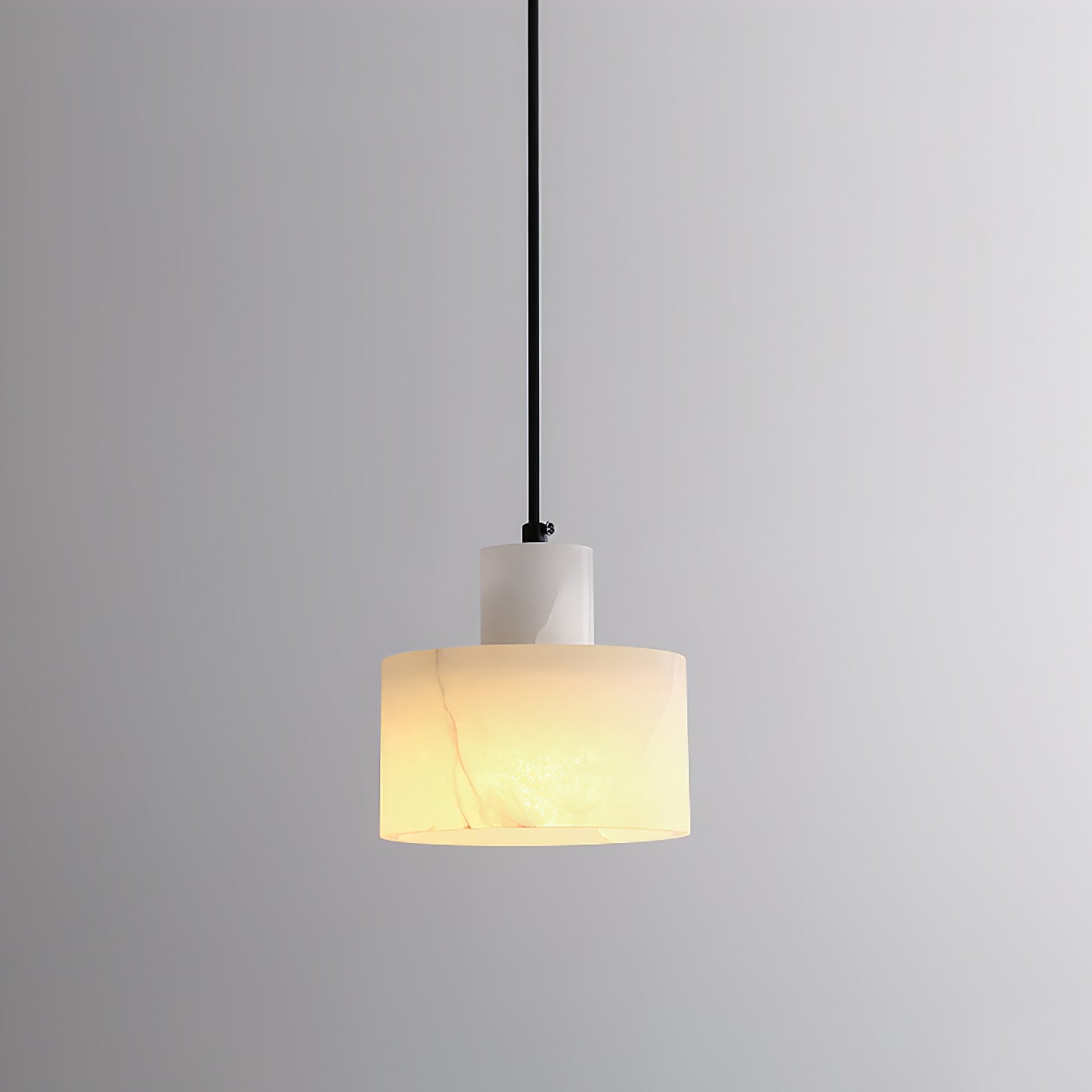 Pendant Light Alabaster Cylinder Nordic Style | Celestia