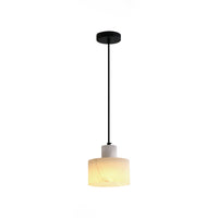 Pendant Light Alabaster Cylinder Nordic Style | Celestia