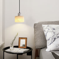 Pendant Light Alabaster Cylinder Nordic Style | Celestia