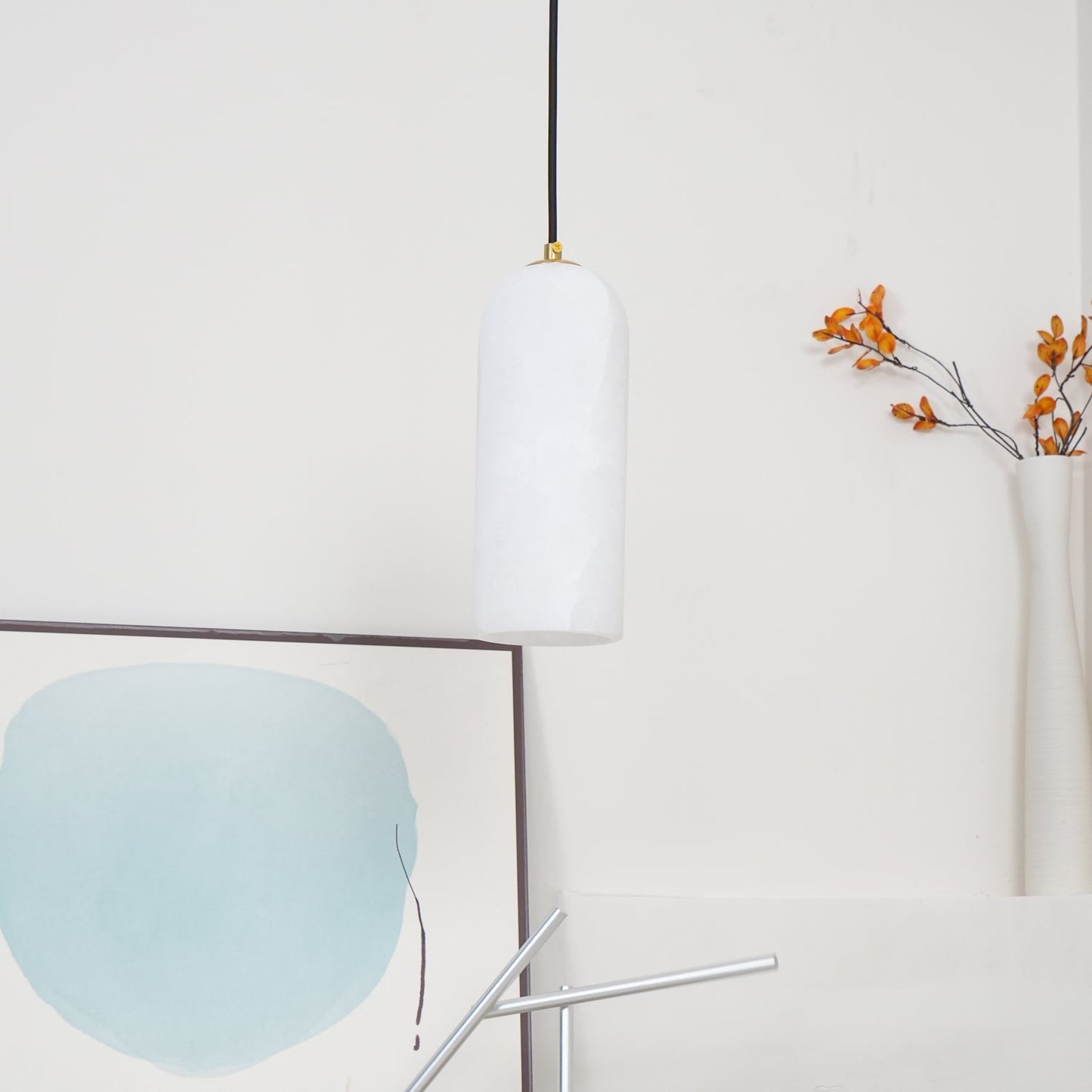 Pendant Light Alabaster with Nordic Minimalist Design | Muntura
