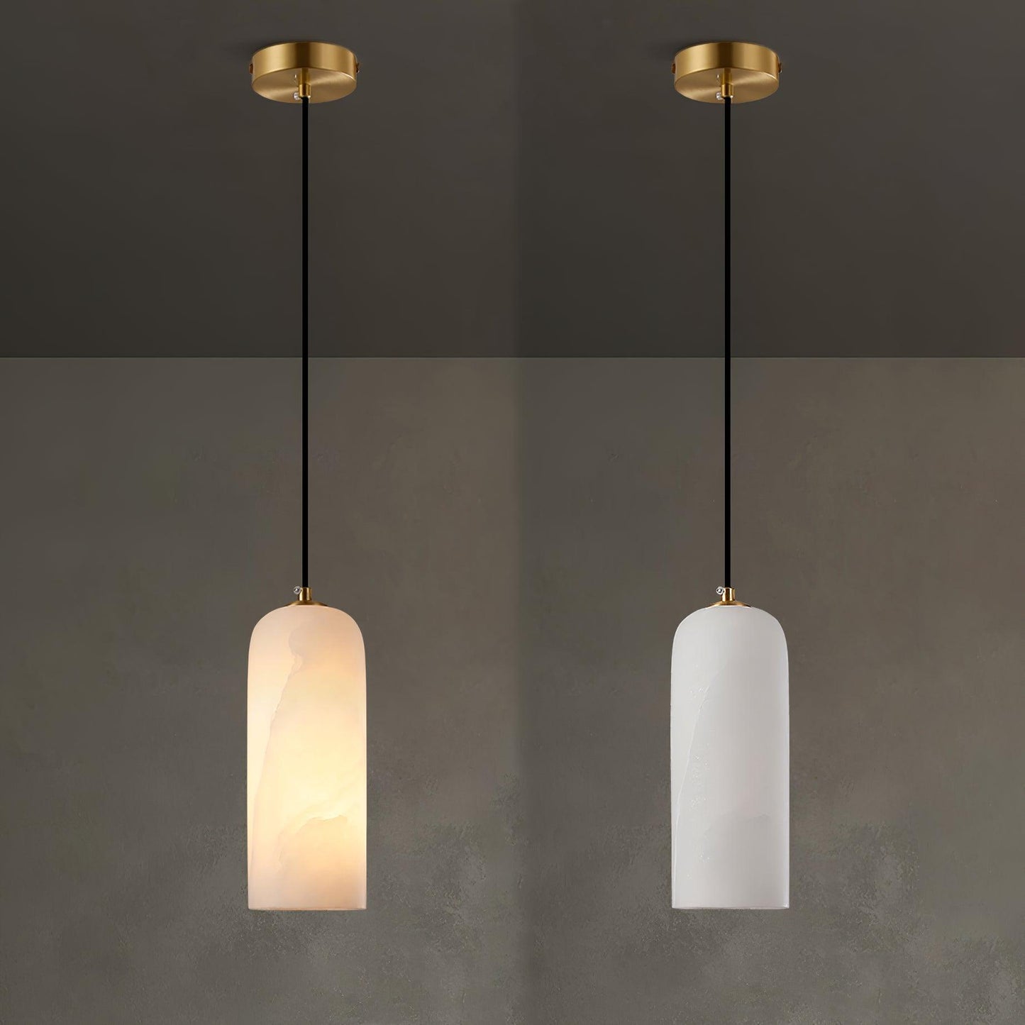 Pendant Light Alabaster with Nordic Minimalist Design | Muntura