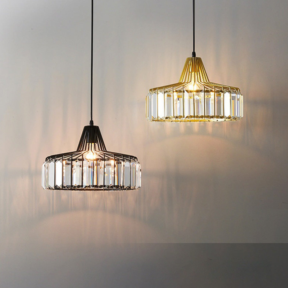 Pendant Light Black Crystal in Nordic Style | Nerava