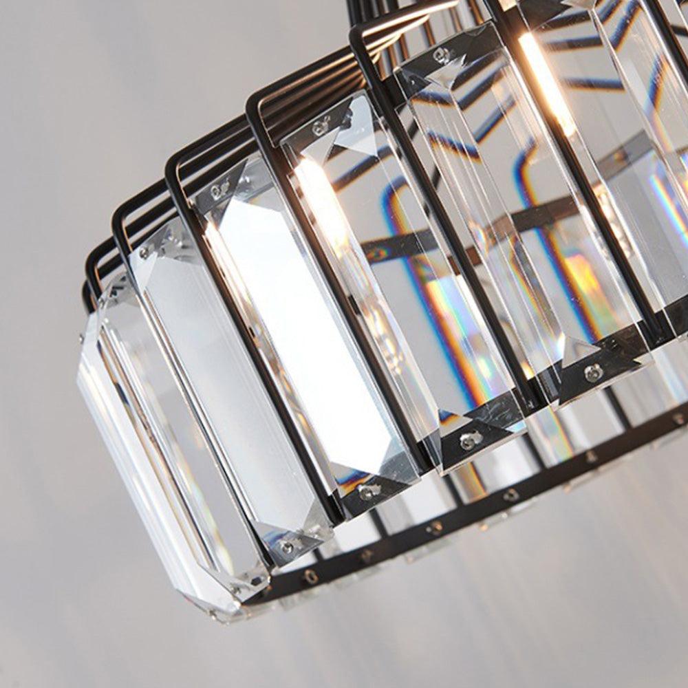 Pendant Light Black Crystal in Nordic Style | Nerava