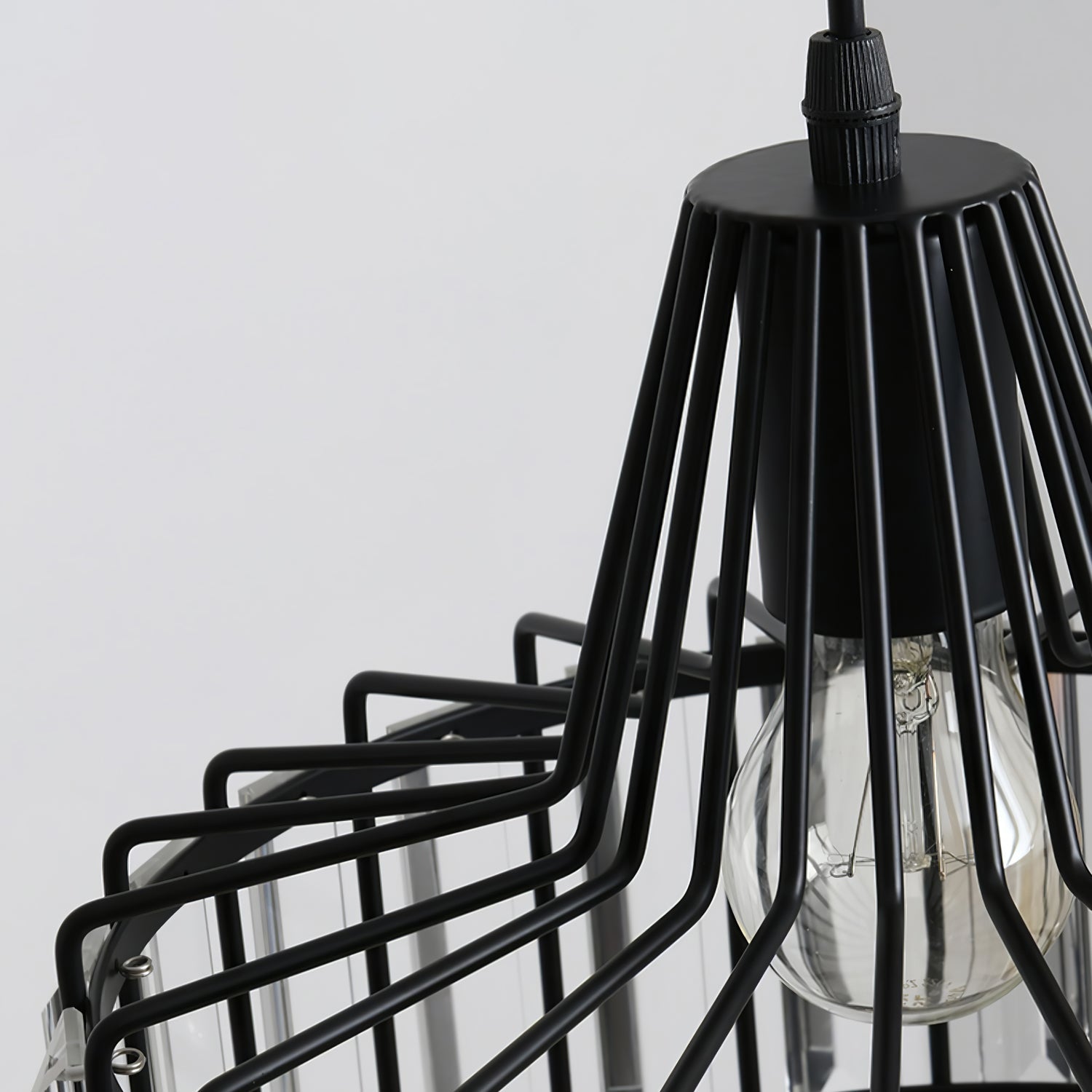 Pendant Light Black Crystal in Nordic Style | Nerava
