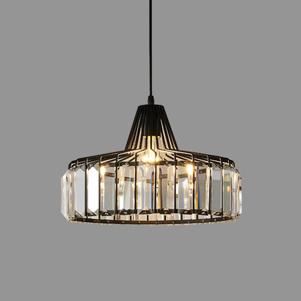 Pendant Light Black Crystal in Nordic Style | Nerava