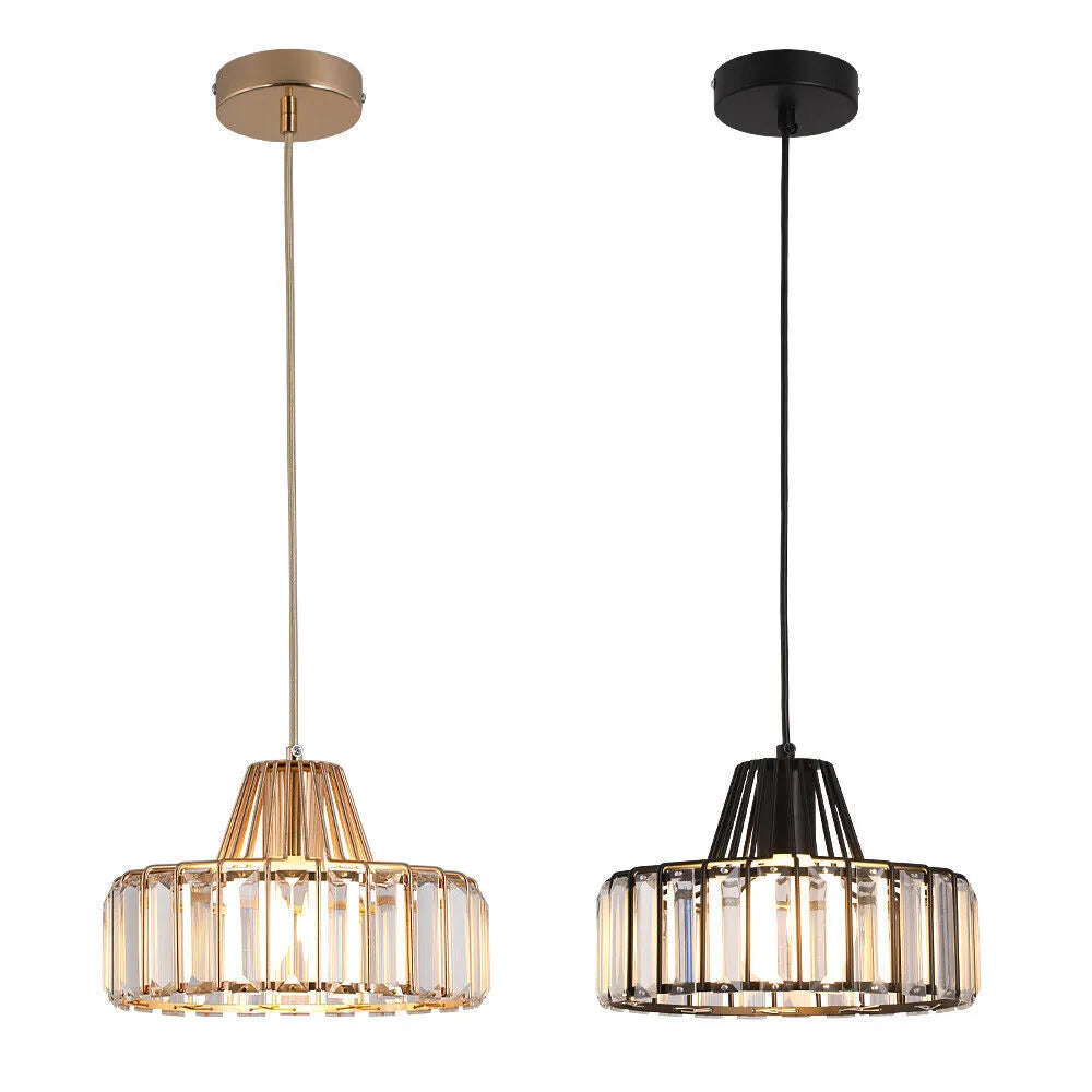 Pendant Light Black Crystal in Nordic Style | Nerava