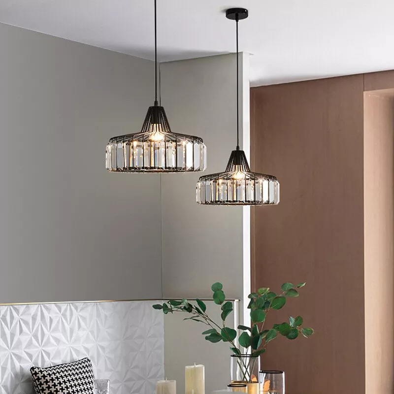 Pendant Light Black Crystal in Nordic Style | Nerava