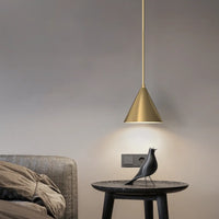 Pendant Light Brass Finish Modern Round Design | Ravelle