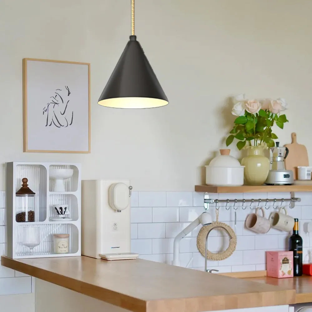 Pendant Light Brass Finish Modern Round Design | Ravelle