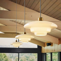 Pendant Light Brass Glass in Art Deco Style | Curivo
