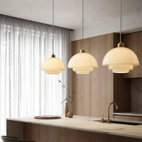 Pendant Light Brass Glass in Art Deco Style | Curivo