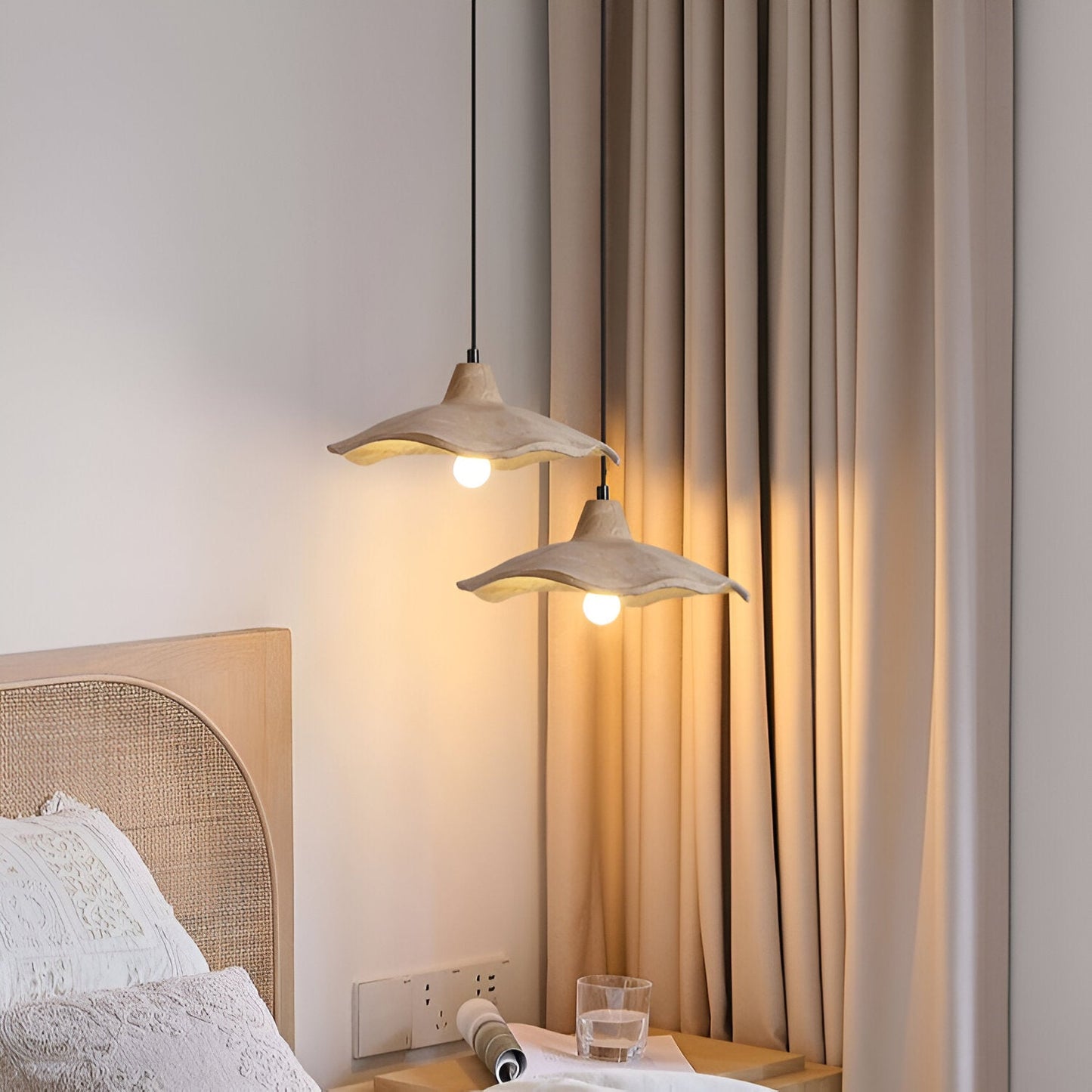 Pendant Light Cement Flower Nordic Minimalist Style | Arthen