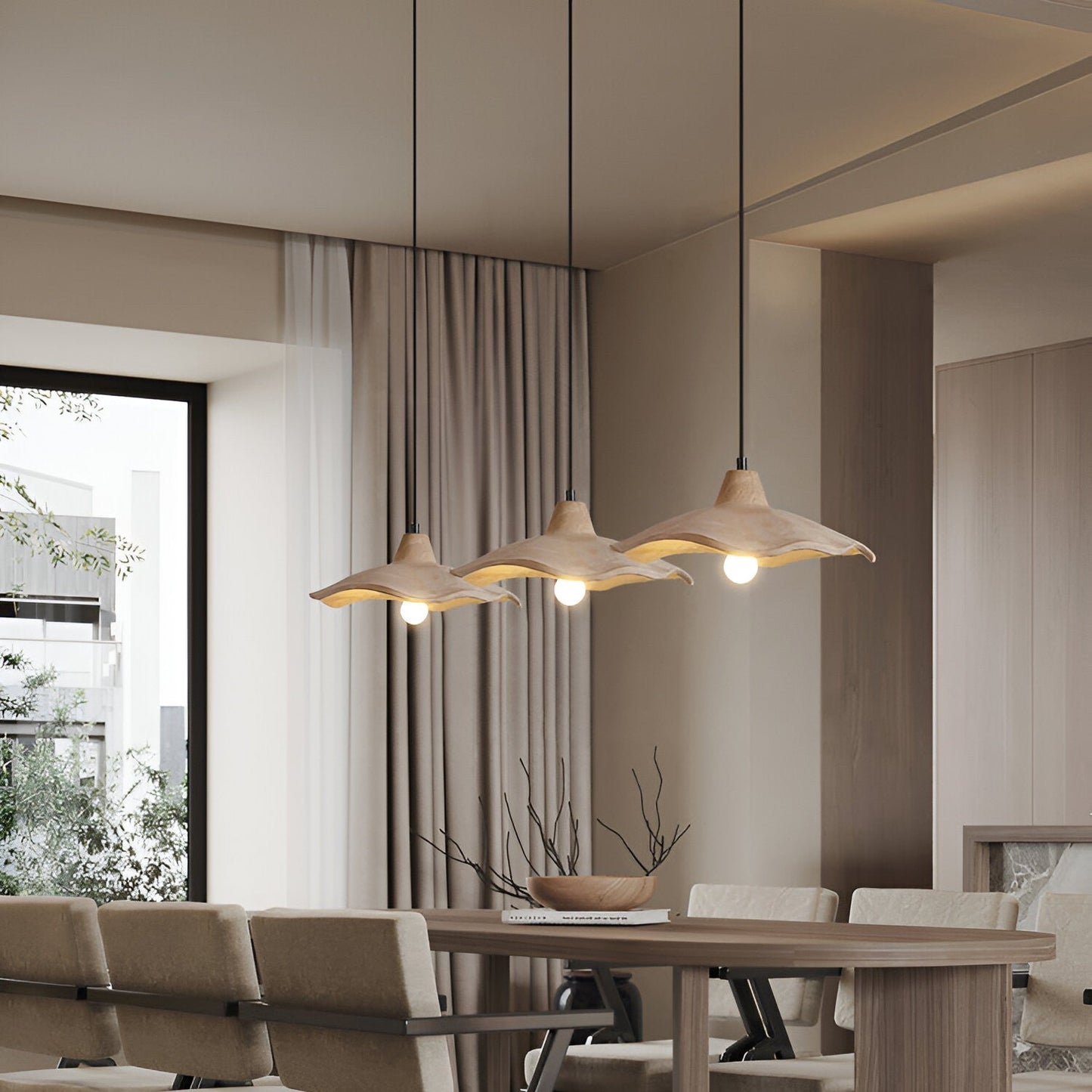 Pendant Light Cement Flower Nordic Minimalist Style | Arthen