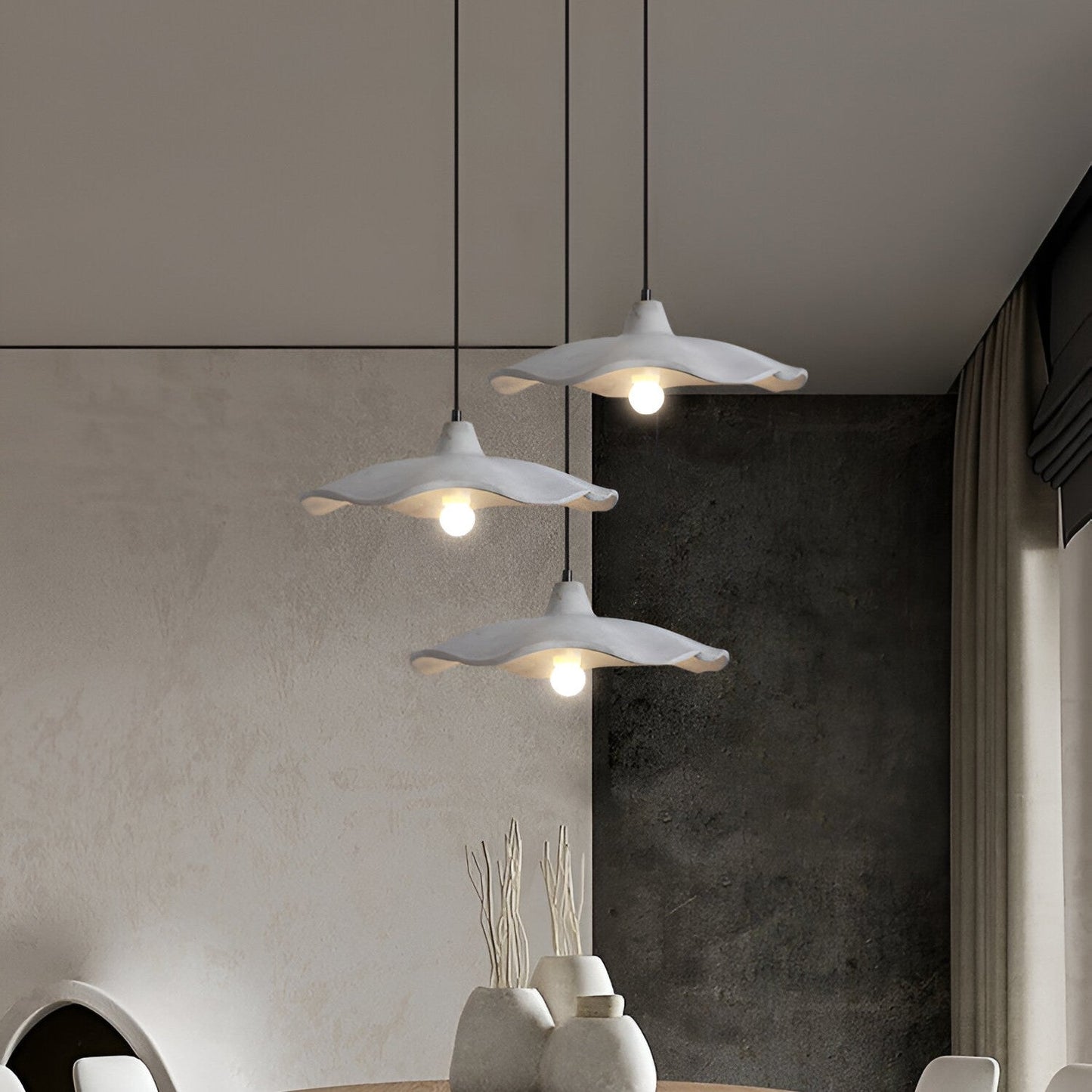 Pendant Light Cement Flower Nordic Minimalist Style | Arthen