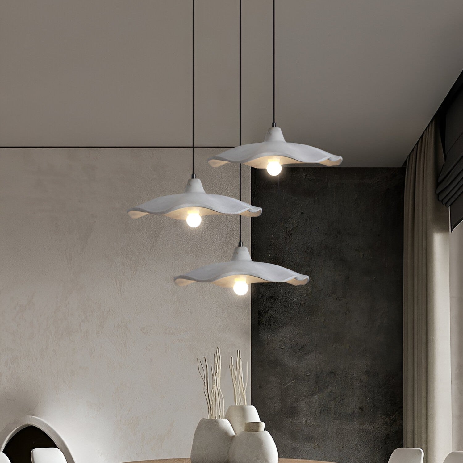 Pendant Light Cement Flower Nordic Minimalist Style | Arthen