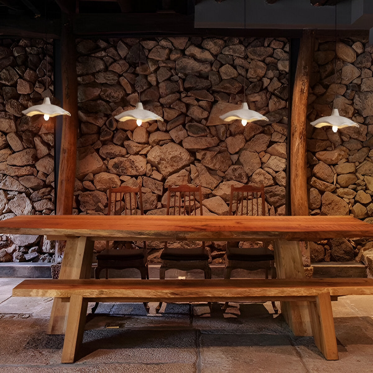 Pendant Light Cement Flower Nordic Minimalist Style | Arthen