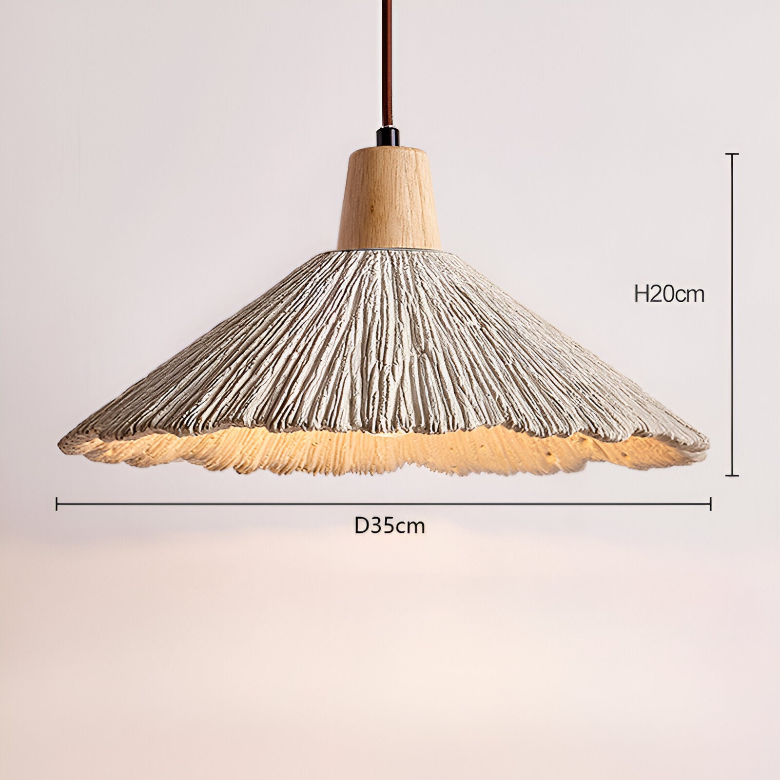 Pendant Light Cement Retro Wabi Sabi Style | Norami