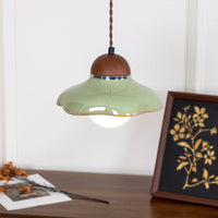 Pendant Light Ceramic Dome with Glass Diffuser | Edmund