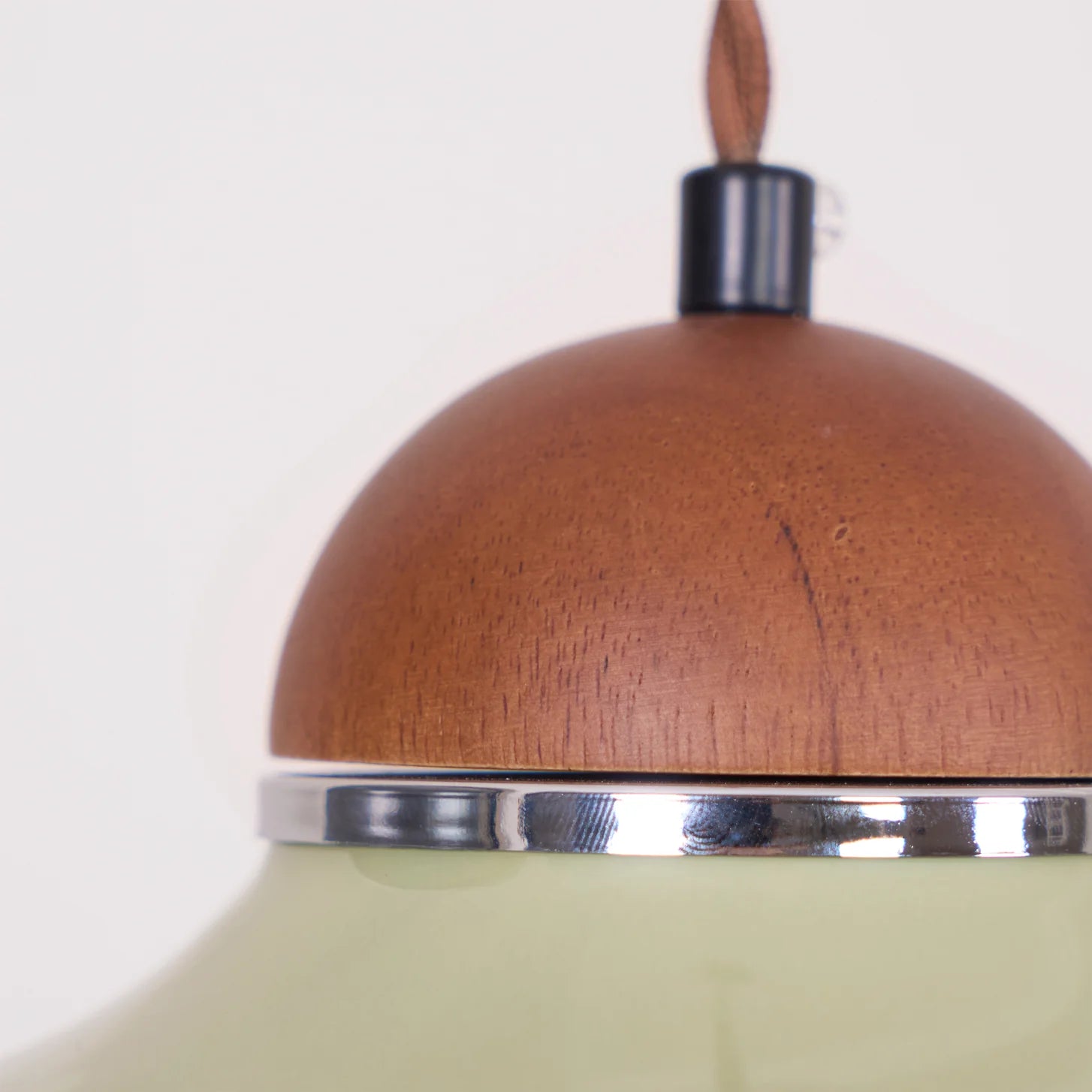 Pendant Light Ceramic Dome with Glass Diffuser | Edmund