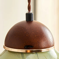 Pendant Light Ceramic Dome with Glass Diffuser | Edmund
