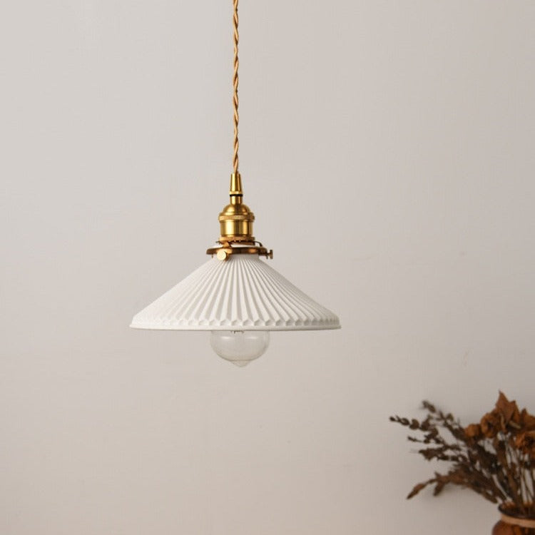 Pendant Light Ceramic Shade Retro Japanese Scandinavian | Lettena