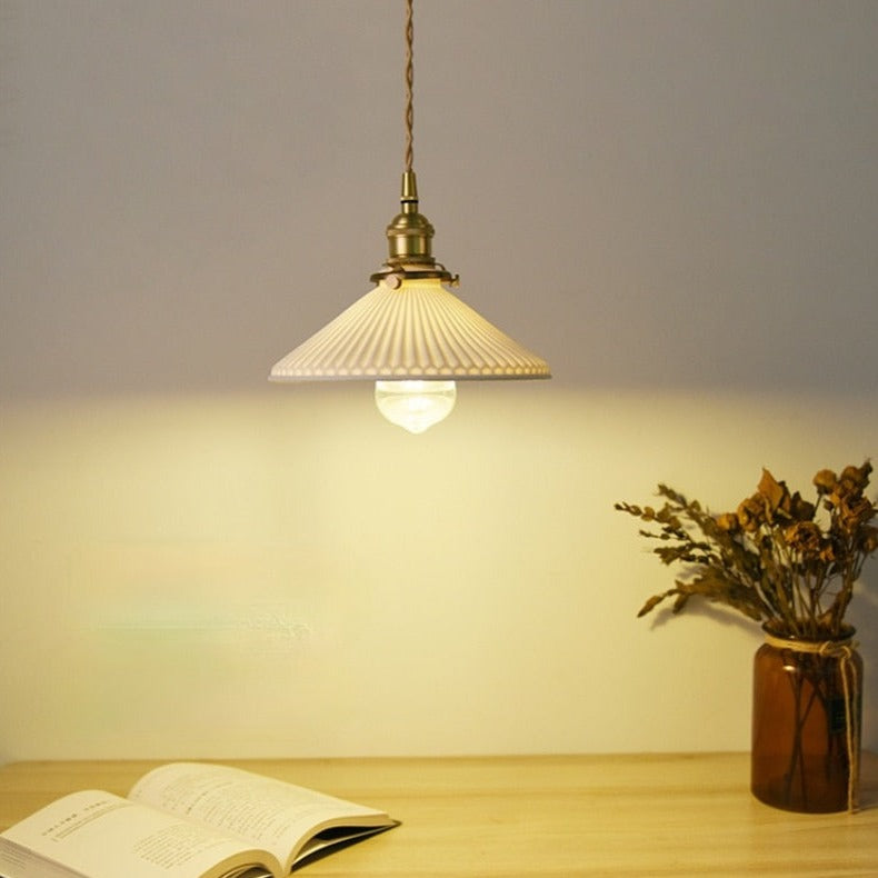 Pendant Light Ceramic Shade Retro Japanese Scandinavian | Lettena