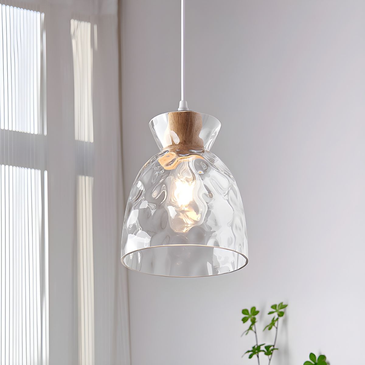 Pendant Light Clear Glass Nordic Style | Norvod