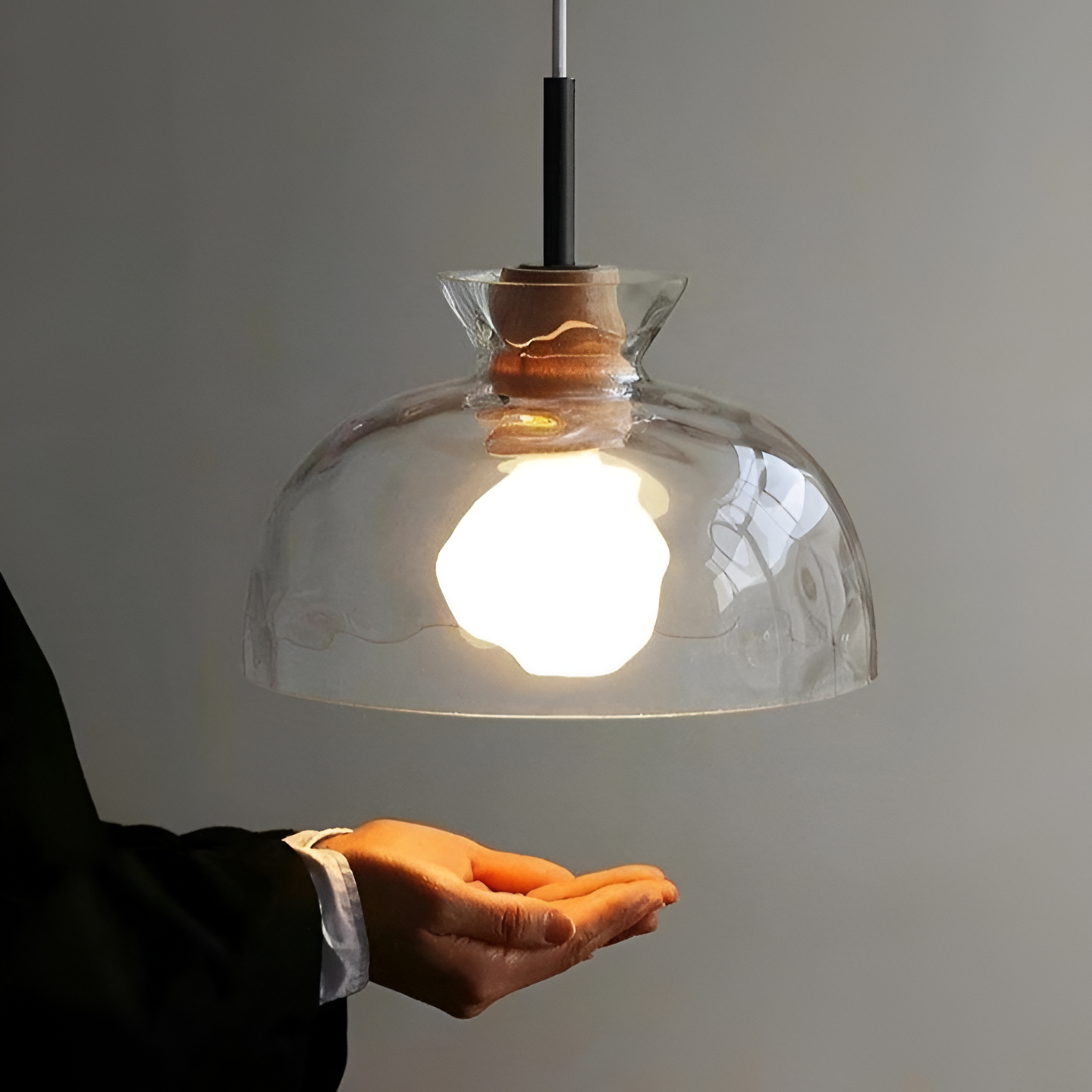 Pendant Light Clear Glass Nordic Style | Norvod