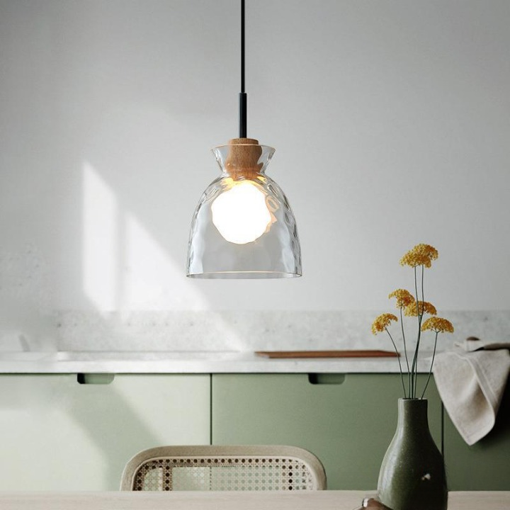 Pendant Light Clear Glass Nordic Style | Norvod