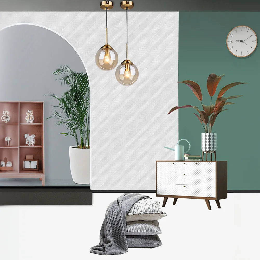 Pendant Light Clear Glass in Nordic Design | Merila