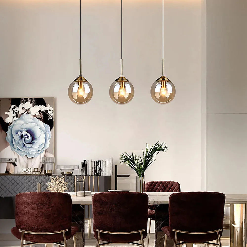 Pendant Light Clear Glass in Nordic Design | Merila