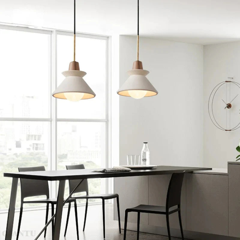 Pendant Light Concrete Cone Scandinavian Style | Veruno