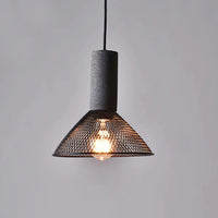 Pendant Light Concrete Cylinder in Urban Style | Lymaros