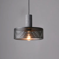 Pendant Light Concrete Cylinder in Urban Style | Lymaros