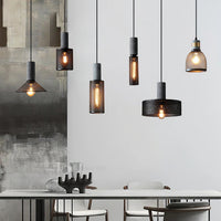 Pendant Light Concrete Cylinder in Urban Style | Lymaros