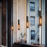 Pendant Light Concrete Cylinder in Urban Style | Lymaros