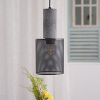 Pendant Light Concrete Cylinder in Urban Style | Lymaros