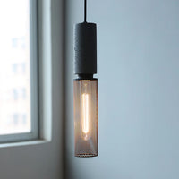 Pendant Light Concrete Cylinder in Urban Style | Lymaros