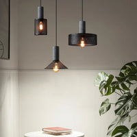 Pendant Light Concrete Cylinder in Urban Style | Lymaros