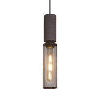 Pendant Light Concrete Cylinder in Urban Style | Lymaros