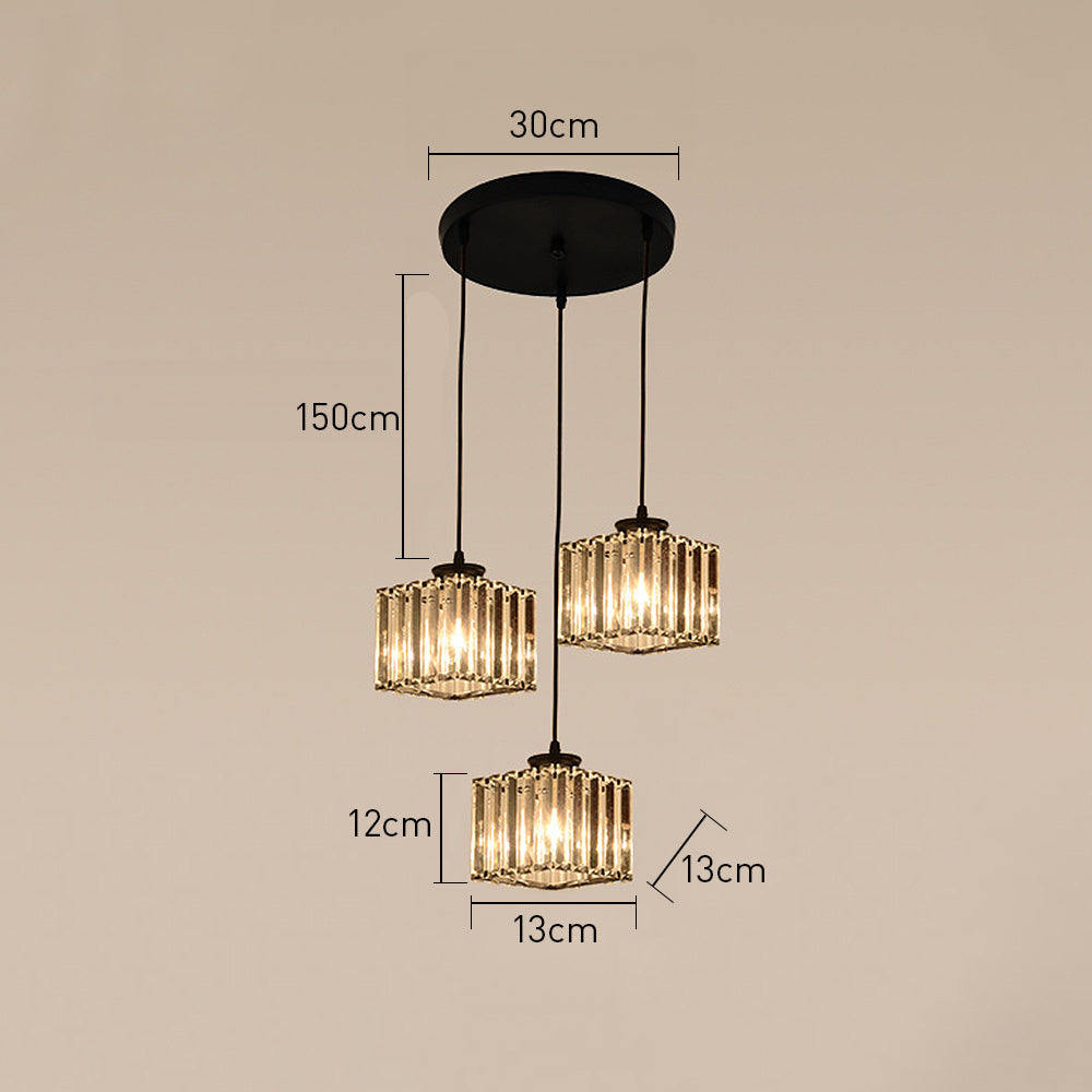 Pendant Light Crystal Multi Head Nordic Style | Lintra