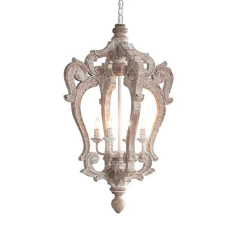 Pendant Light Distressed Wood Rustic Hanging Design | Cavalo