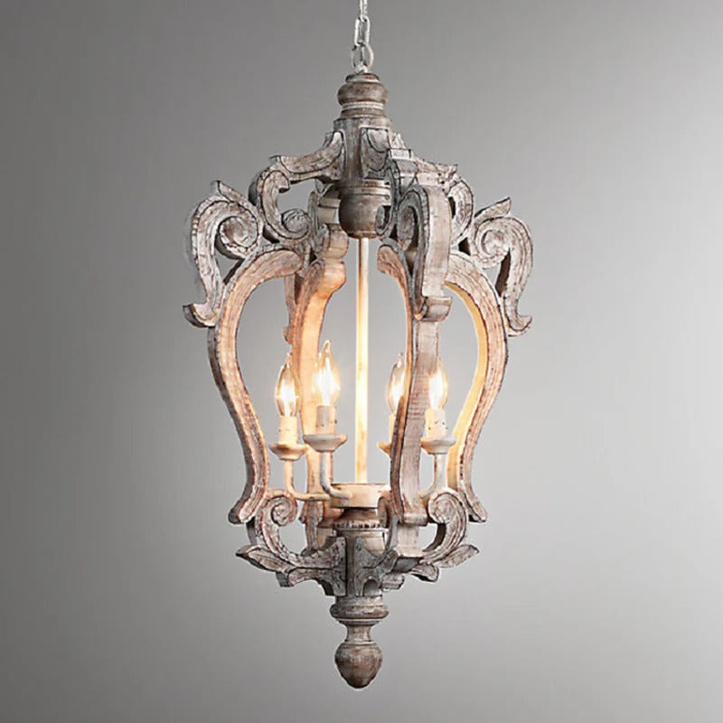 Pendant Light Distressed Wood Rustic Hanging Design | Cavalo