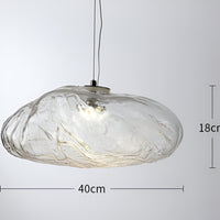 Pendant Light Fiberglass Clouds Minimalist Design | Tenira