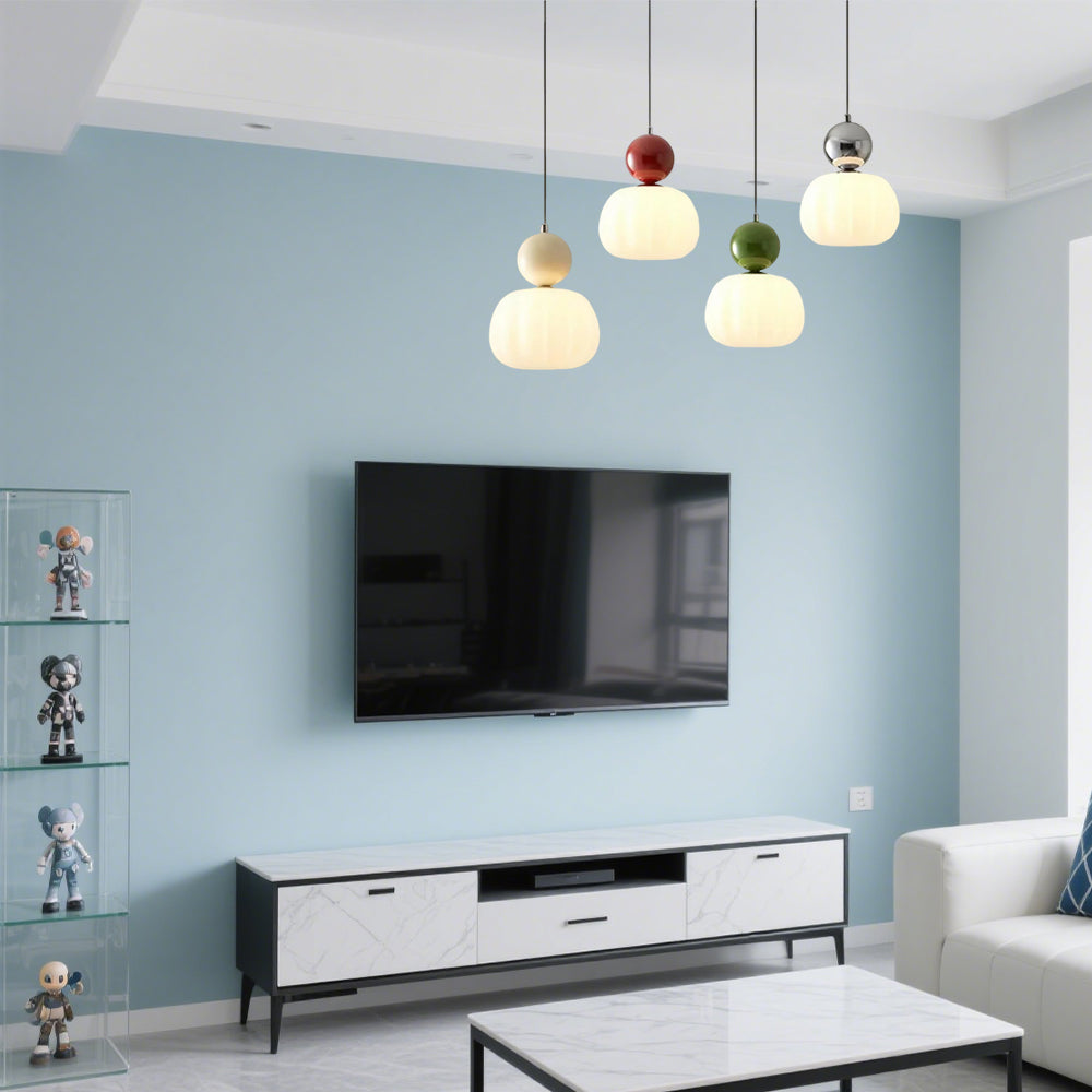 Pendant Light Glass Art Deco Style | Glarion