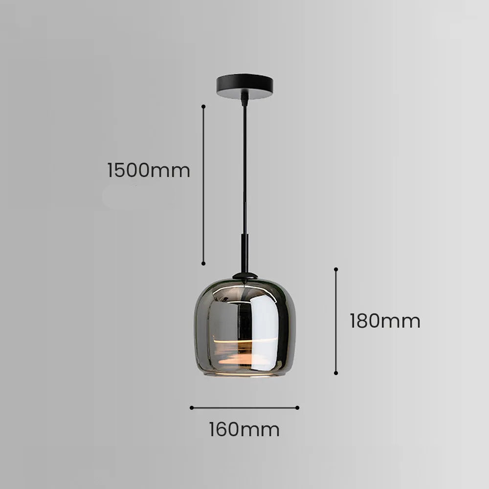 Pendant Light Glass Bowl in Nordic Style | Vanari