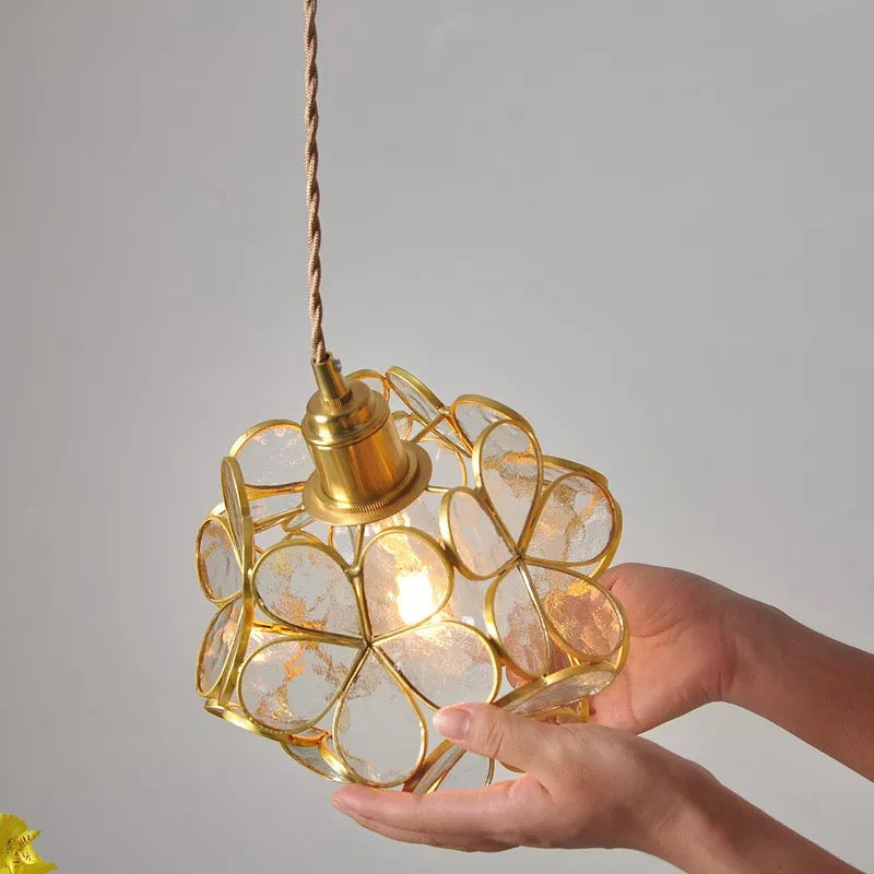 Pendant Light Glass Flower in Nordic Style | Florayn